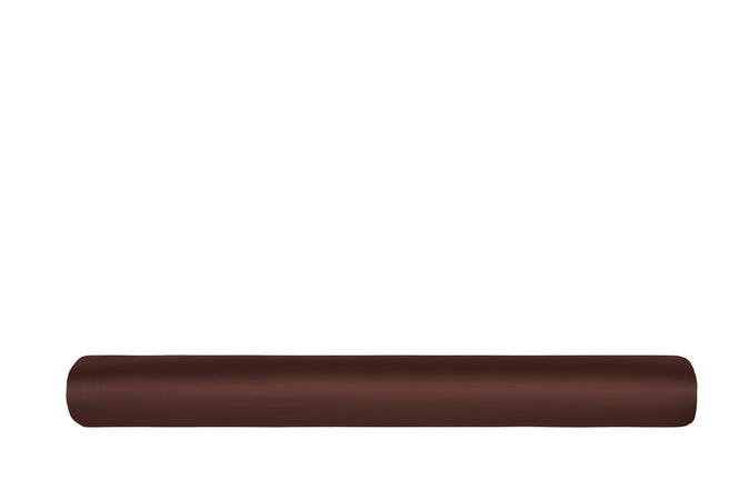 Lenzuolo Sotto con Angoli in Raso di puro cotone Cacao