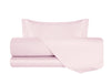 Completo Letto in Raso di puro cotone Rosa
