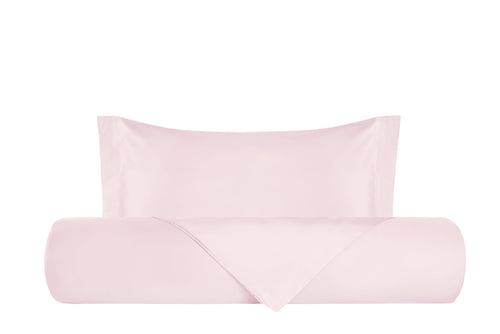 Parure Copripiumino in Raso di puro cotone Rosa