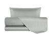 Completo Letto in Raso di puro cotone In Raso DELUXE Grigio Perla