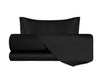 Completo Letto in Raso di puro cotone Nero - Vanita di raso
