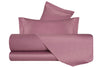 Completo Copripiumino in Raso di puro cotone Rosa Nostalgia - Vanita di raso