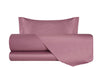 Completo Copripiumino in Raso di puro cotone Rosa Nostalgia - Vanita di raso