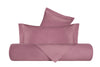 Parure Copripiumino in Raso di puro cotone Rosa Nostalgia - Vanita di raso