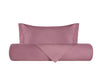 Parure Copripiumino in Raso di puro cotone Rosa Nostalgia - Vanita di raso
