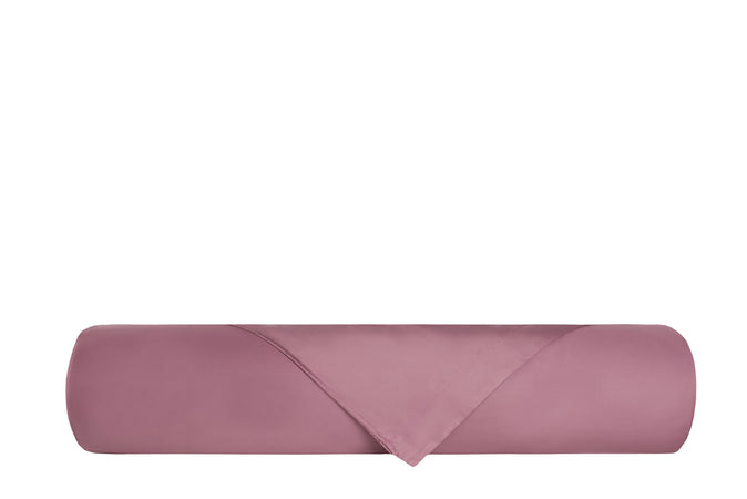 Completo Copripiumino in Raso di puro cotone Rosa Nostalgia - Vanita di raso