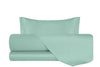 Completo Letto in Raso di puro cotone Verde Acqua - Vanita di raso