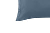 Coppia Di Federe in Raso di Puro Cotone DELUXE 3 Volani Grigio Ferro