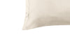 Coppia Di Federe in Raso di Puro Cotone DELUXE 3 Volani Panna