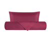 Parure Copripiumino in raso di puro cotone DELUXE 3 volani Violaceo