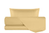 Completo Letto in Raso di puro cotone In Raso DELUXE Grano Maturo