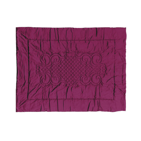 Plaid Arredo  140 x 180 cm in Raso di puro cotone Violaceo