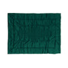 Plaid Arredo  140 x 180 cm in Raso di puro cotone Verde Smeraldo