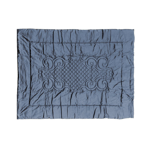 Plaid Arredo  140 x 180 cm in Raso di puro cotone Grigio Ferro