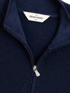 Gran Sasso Maglia Blu con Zip a Manica Lunga da uomo
