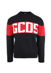 GCDS MAGLIONE BAND LOGO CREWNECK da uomo