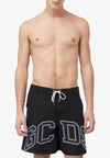 GCDS COSTUME ESSENTIALS LOUNGE LOGO SHORT SWIMSHORTS da uomo