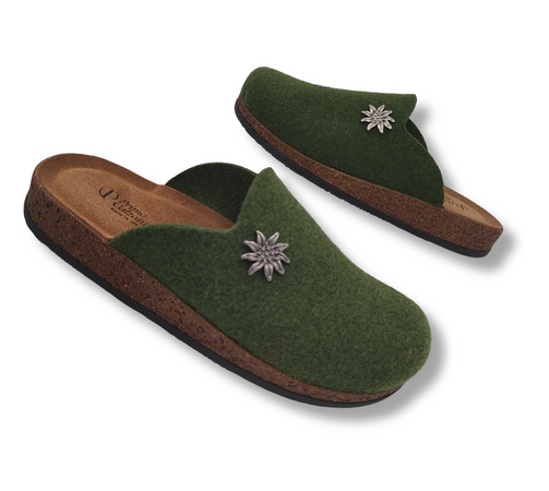 Originali Zoccoli Alpini, Ciabatte Uomo e Donna Invernali, Calde Sabot Tirolesi in Lana Cotta, 100% Made in Italy