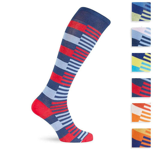 Officine Tessili Calza Lunga Fantasia in Cotone da Uomo OT131 S80 - Passarelli Biancheria