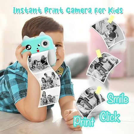 Fotocamera Digitale Per Bambini Con Stampante Termica Istantanea