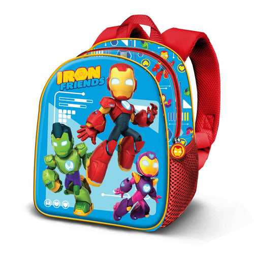 Marvel Iron Man Tech-Zainetto 3D Elite, Blu