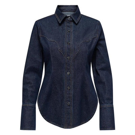 Only Camicia Perla LS Western Blue Denim