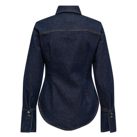 Only Camicia Perla LS Western Blue Denim