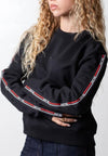 GCDS FELPA LOGO TAPE CREWNECK da donna