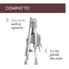 CHICCO Polly Armonia Seggiolone Evolutivo Pappa per Bambini da 0 Mesi a 40 kg, Seggiolone Reclinabile a Sdraietta con Altezza e Poggiapiedi Regolabili, 4 Ruote, Chiusura Compatta, grigio scuro, colore CARRARA
