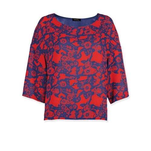 Oroblu Camicetta con stampa astratta da Donna Abstract MRQ S58 - Passarelli Biancheria