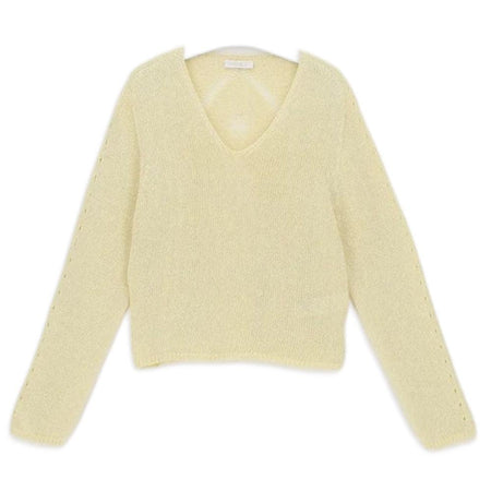 Oroblu Maglia da Donna in Cotone Metalizzato Sangallo Knit VOBT66976 S105 - Passarelli Biancheria