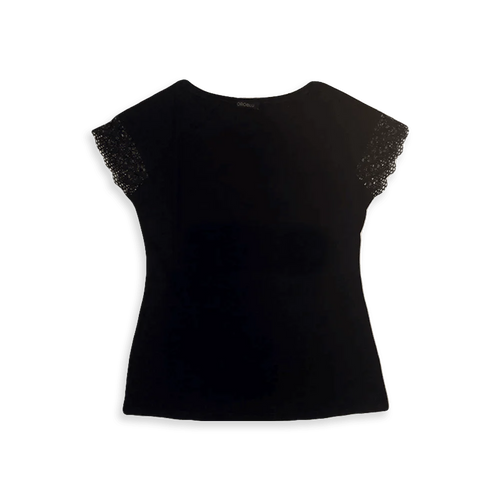 Oroblu Maglia Estiva da Donna Maniche Corte Nera VOBT67331 S40 - Passarelli Biancheria