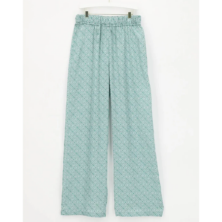 Oroblu Pantalone da Donna a Palazzo in Raso Leggero Décor VOBT67601 S77