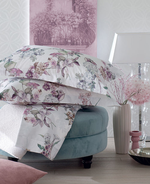 Svad Dondi Completo Lenzuola Singolo in Percalle Ortensia 2502S66