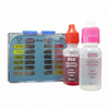 KIT analisi acqua piscina misura Cloro Ph Bromo con 2 boccetta reagenti in contenitore di plastica ASTRALPOOL