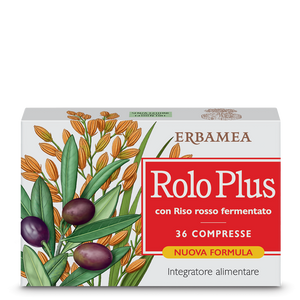 Erbamea - Rolo Plus con riso rosso fermentato - integratore alimentare - Compresse 36 compresse in blister