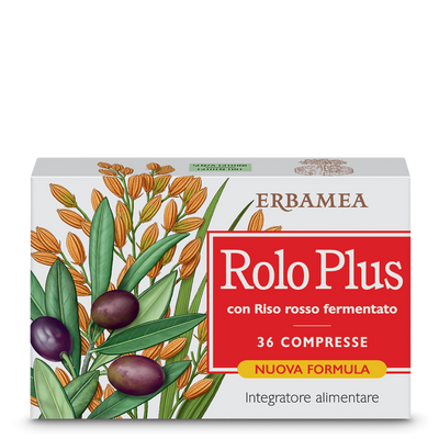 Erbamea - Rolo Plus con riso rosso fermentato - integratore alimentare - Compresse 36 compresse in blister