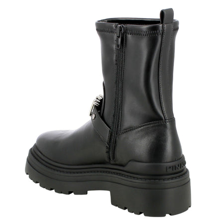 Pinko stivali donna pinko - mia 27 - ankle boot calf - nero da donna