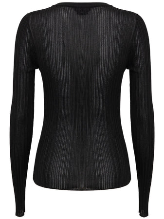 Tom Ford Top Polo Donna Trasparente - Nero da donna