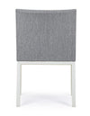 Sedia con braccioli Owen, struttura in alluminio, cuscini imbottiti comodi