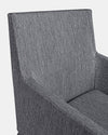 Sedia con braccioli Owen, struttura in alluminio, cuscini imbottiti comodi