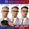 Gel Capelli Nero Colorante Uomo Professionale – Gel Modellante Coprente Capelli Bianchi, Effetto Naturale e Lucido, Tenuta Media, Styling Antigrigio, Non Ungente, Lavabile con Shampoo