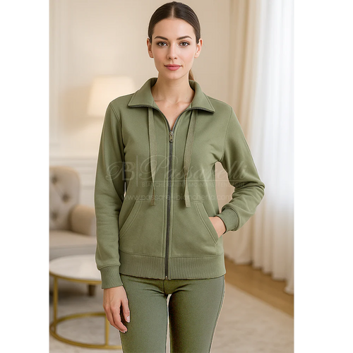 Oxigym Tuta in Cotone Felpato con Zip da Donna F977 2509S76