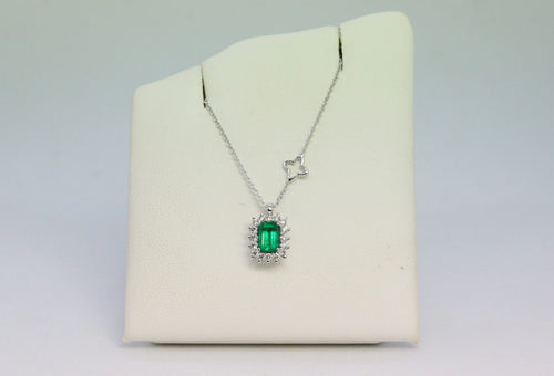Collana donna smeraldo RECARLO P03CC167/SM040-45