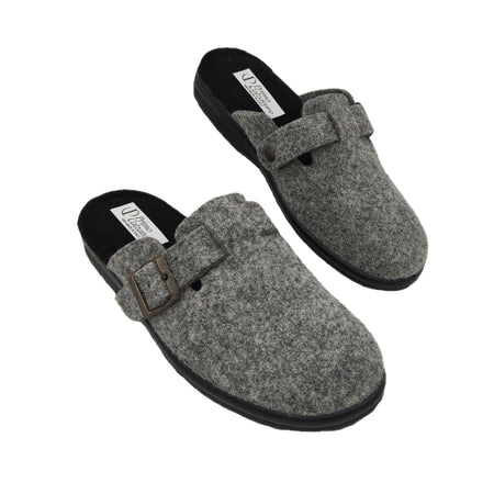 Le Valdostane, Fantastiche Pantofole Uomo Invernali da Casa, Calde e Imbottite, Ciabatte Inverno Antiscivolo con Pelo, Ciabatta da Camera Made in Italy, Fibbia Regolabile Comfort Unico