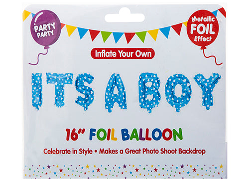 Palloncini in Foil 16'' 'It's a Boy'