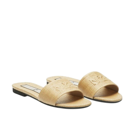 N°21 ciabatte donna n21 - flat raffia - beige da donna