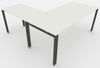 Scrivania direzionale in legno con gambe metalliche a cavalletto o a ponte cm. 180/200x90x73,4h