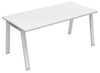 Scrivania direzionale in legno con gambe metalliche a cavalletto o a ponte cm. 180/200x90x73,4h