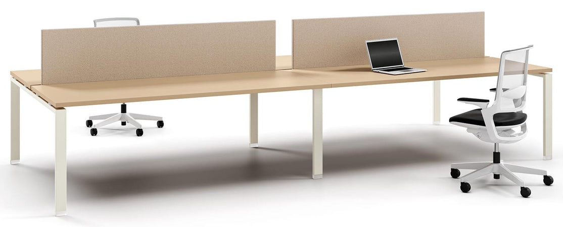 Scrivania direzionale in legno con gambe metalliche a cavalletto o a ponte cm. 180/200x90x73,4h
